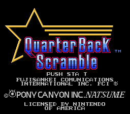 Quarter Back Scramble (USA) (Proto)